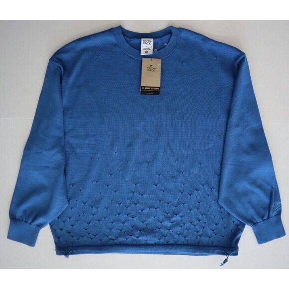 Nike FN2612-402 Men's Sz M Star Blue Tech Pack L/S Oversized Sweater $150 - Picture 1 of 6
